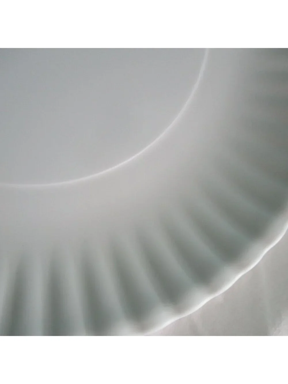 Bee Motif Melamine White Paper Plate Style One Hundred 80 Degrees Fluted Five Ge